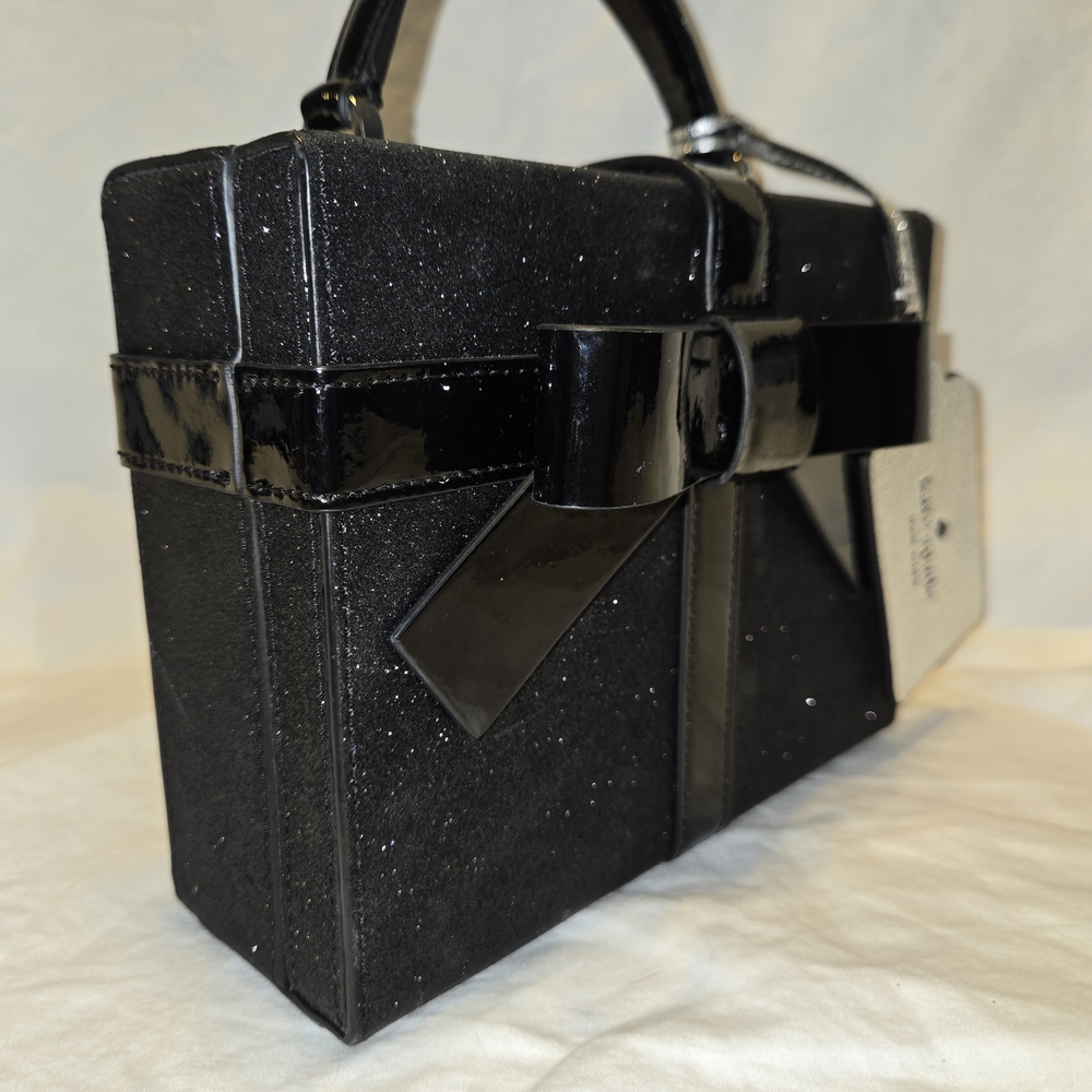 Kate Spade Black Glitter Handbag - Picture 2 of 10